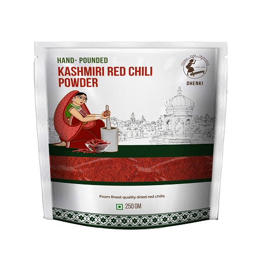 Hand Pounded Kashmiri Lal Mirch Powder - 250 gm